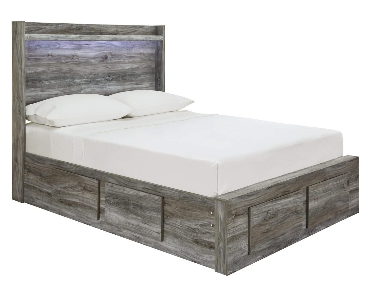 Cama Baystorm de tamaño completo con 6 cajones de almacenamiento