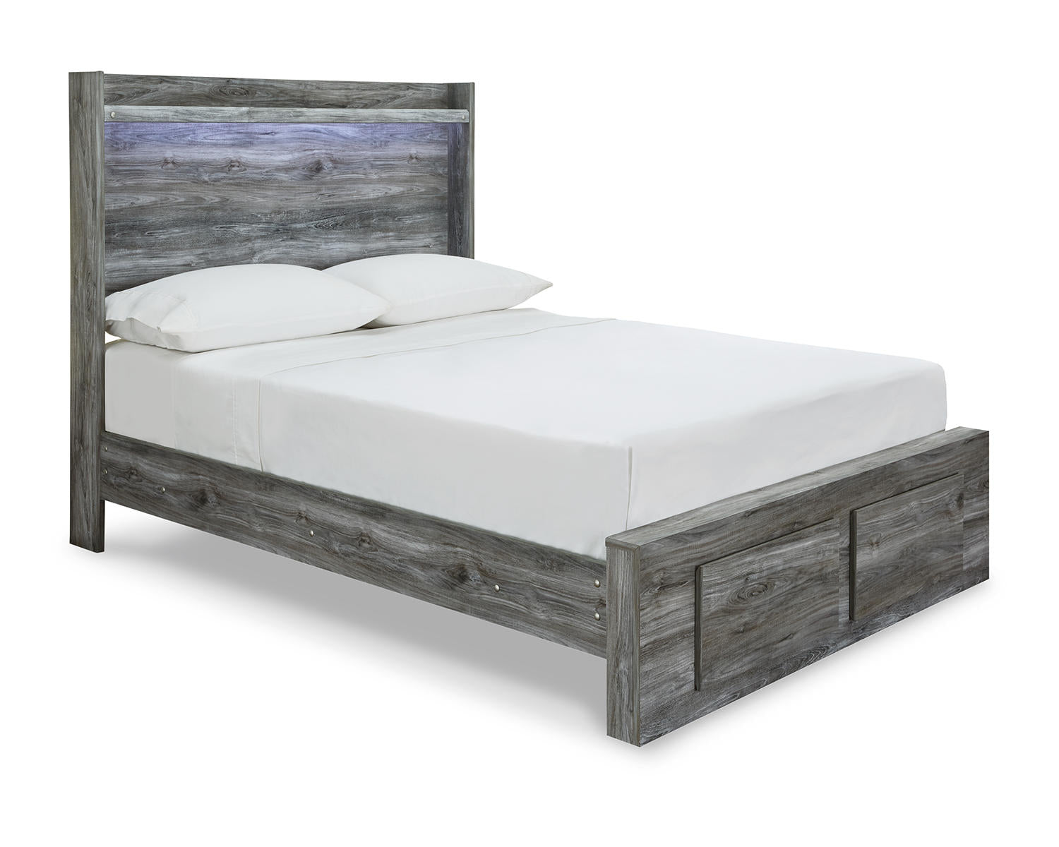 Baystorm Full Storage Bed, Dresser, Mirror and Nightstand