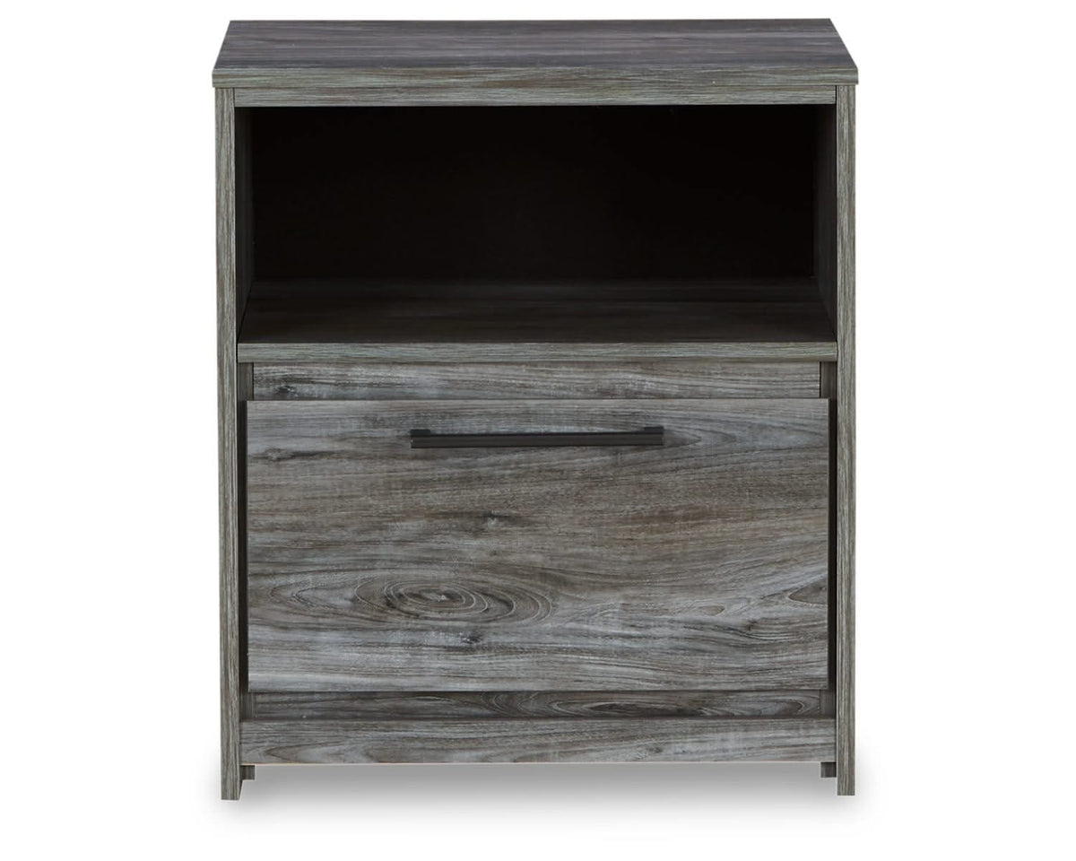 Baystorm Full Storage Bed, Dresser, Mirror and Nightstand