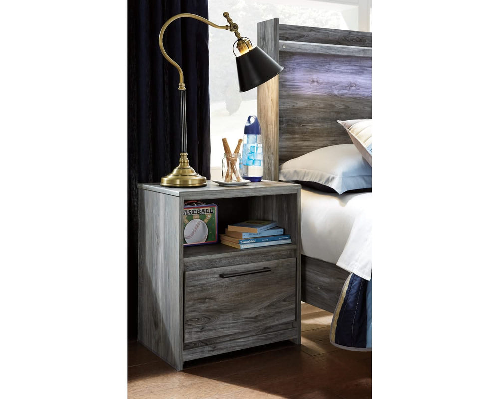 Baystorm Full Panel Bed and Nightstand