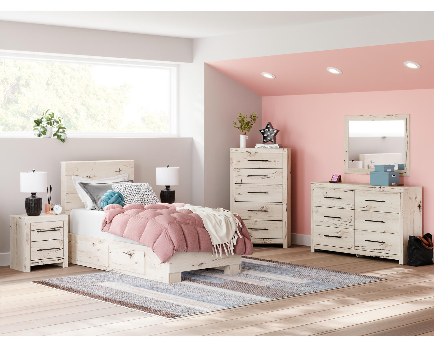 Lawroy Twin Panel Bed with Storage