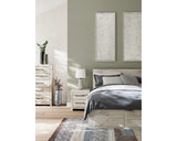 Cama Queen con almacenamiento y paneles Lawroy