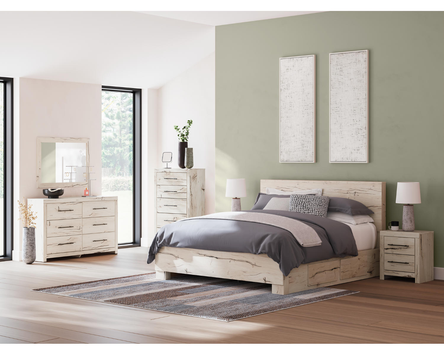 Lawroy King Panel Bed with Storage