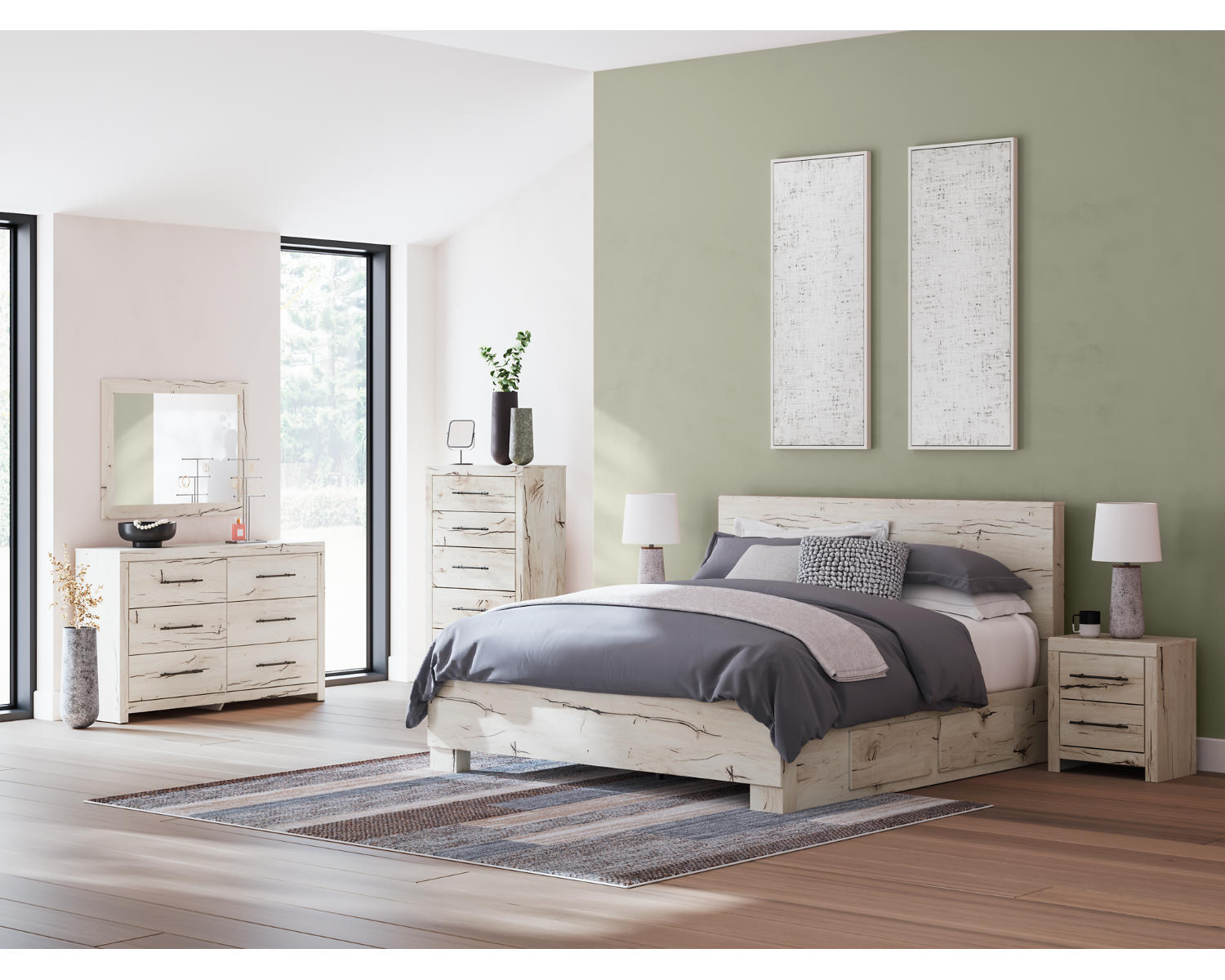 Lawroy King Panel Bed with Storage