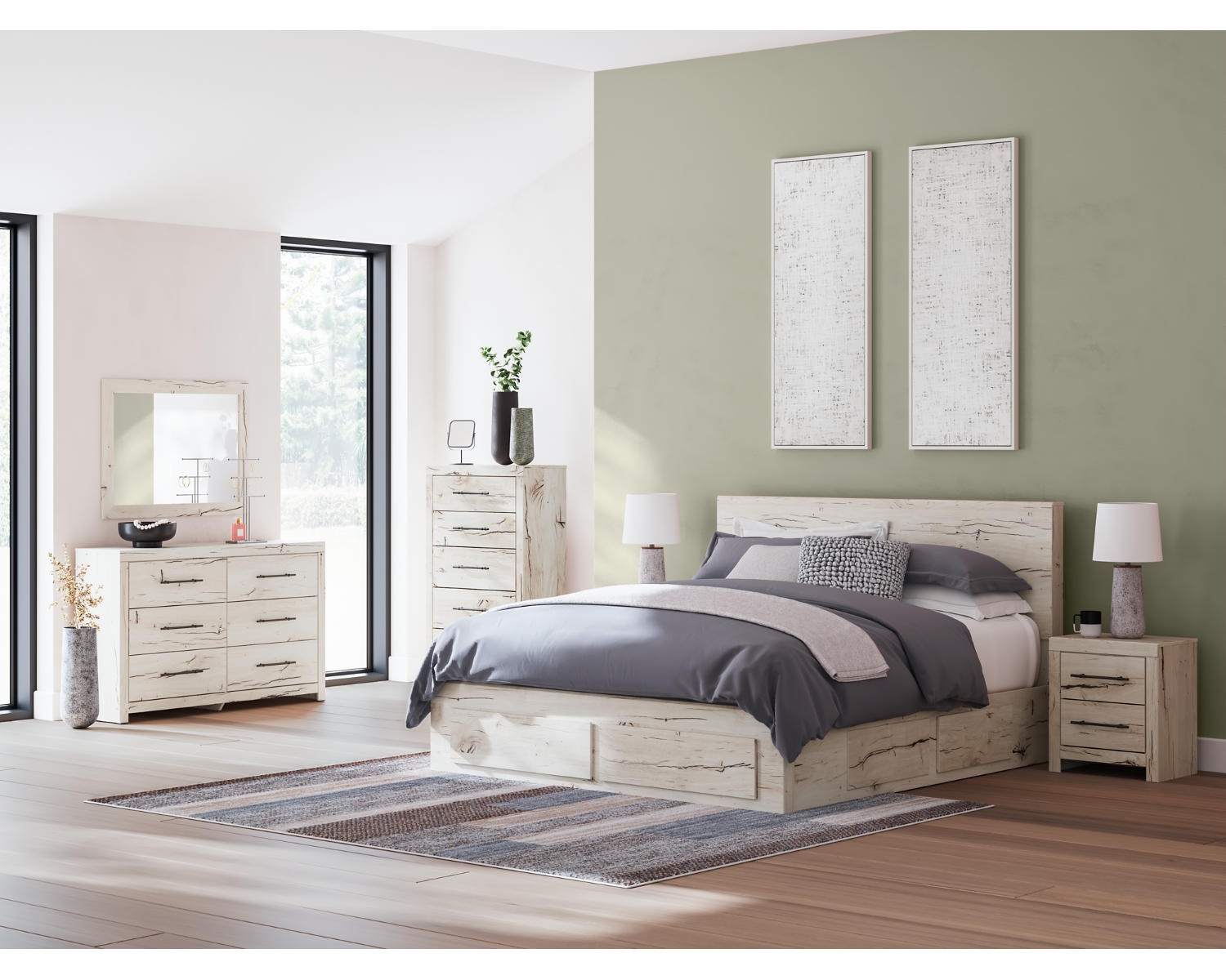Lawroy King Panel Storage Bed