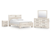 Lawroy Queen Panel Bed, Dresser, Mirror and Nightstand