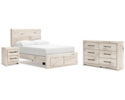 Lawroy Full Storage Bed, Dresser and Nightstand