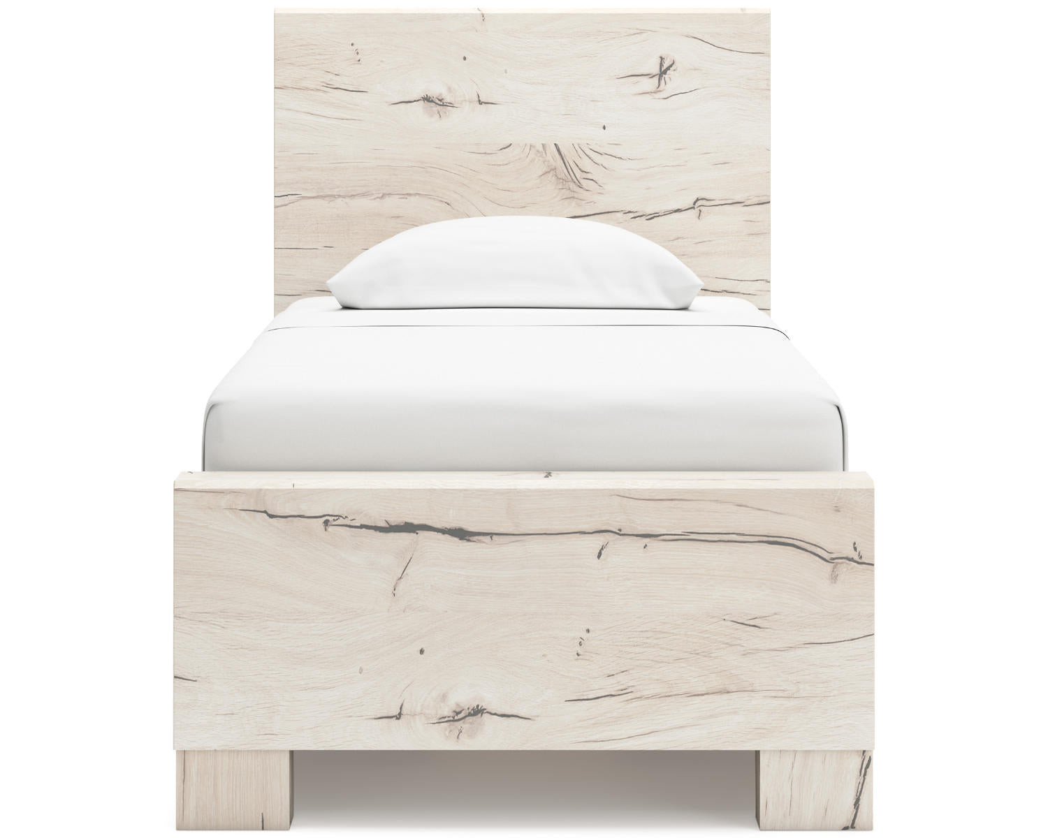 Lawroy Twin Panel Bed with Storage, Dresser and Mirror