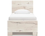 Lawroy Twin Panel Bed with Storage, Dresser and Mirror