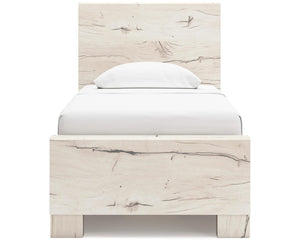Lawroy Twin Panel Bed with Storage, Dresser and Mirror