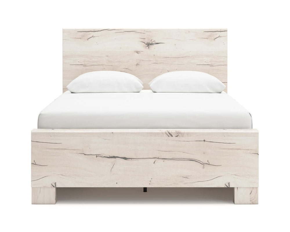 Lawroy Queen Panel Bed with Storage, Dresser and Mirror