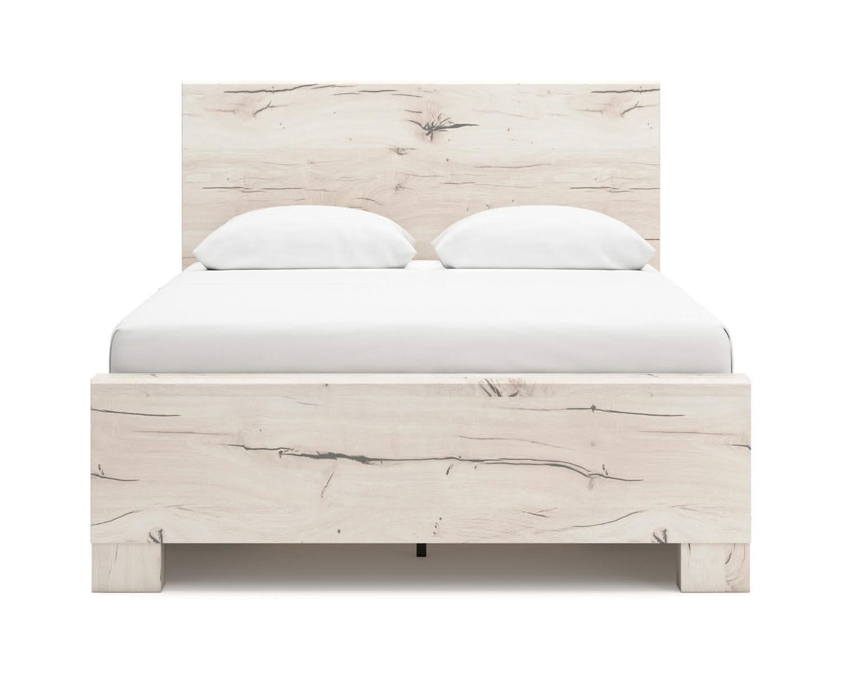 Lawroy Queen Panel Bed with Storage, Dresser and Mirror