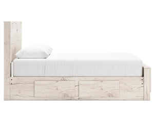 Cama Queen con paneles y espacio de almacenamiento Lawroy
