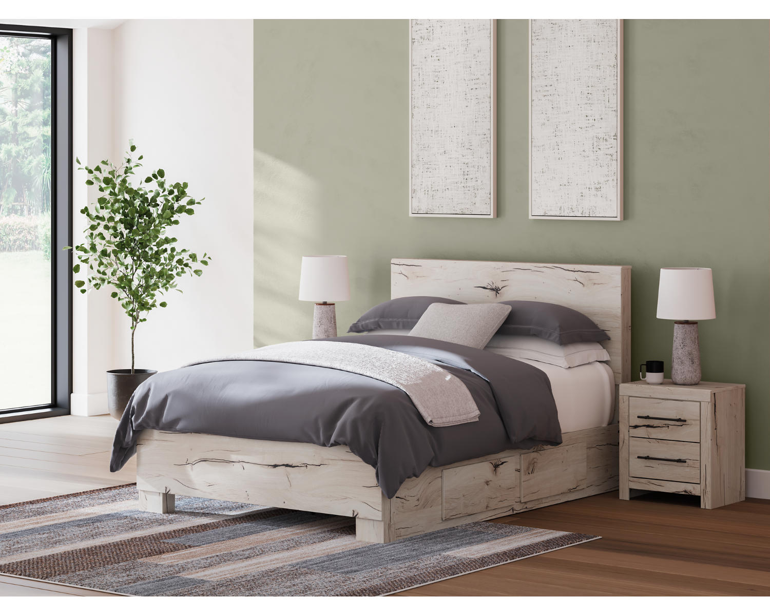 Lawroy Queen Panel Bed with Storage