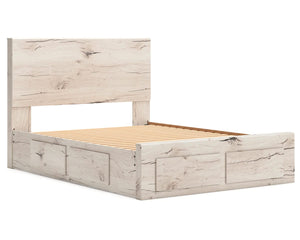 Cama Queen con almacenamiento y paneles Lawroy