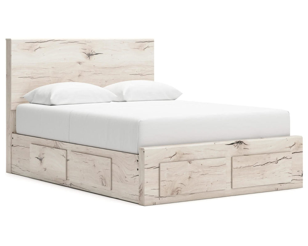 Cama Queen con almacenamiento y paneles Lawroy