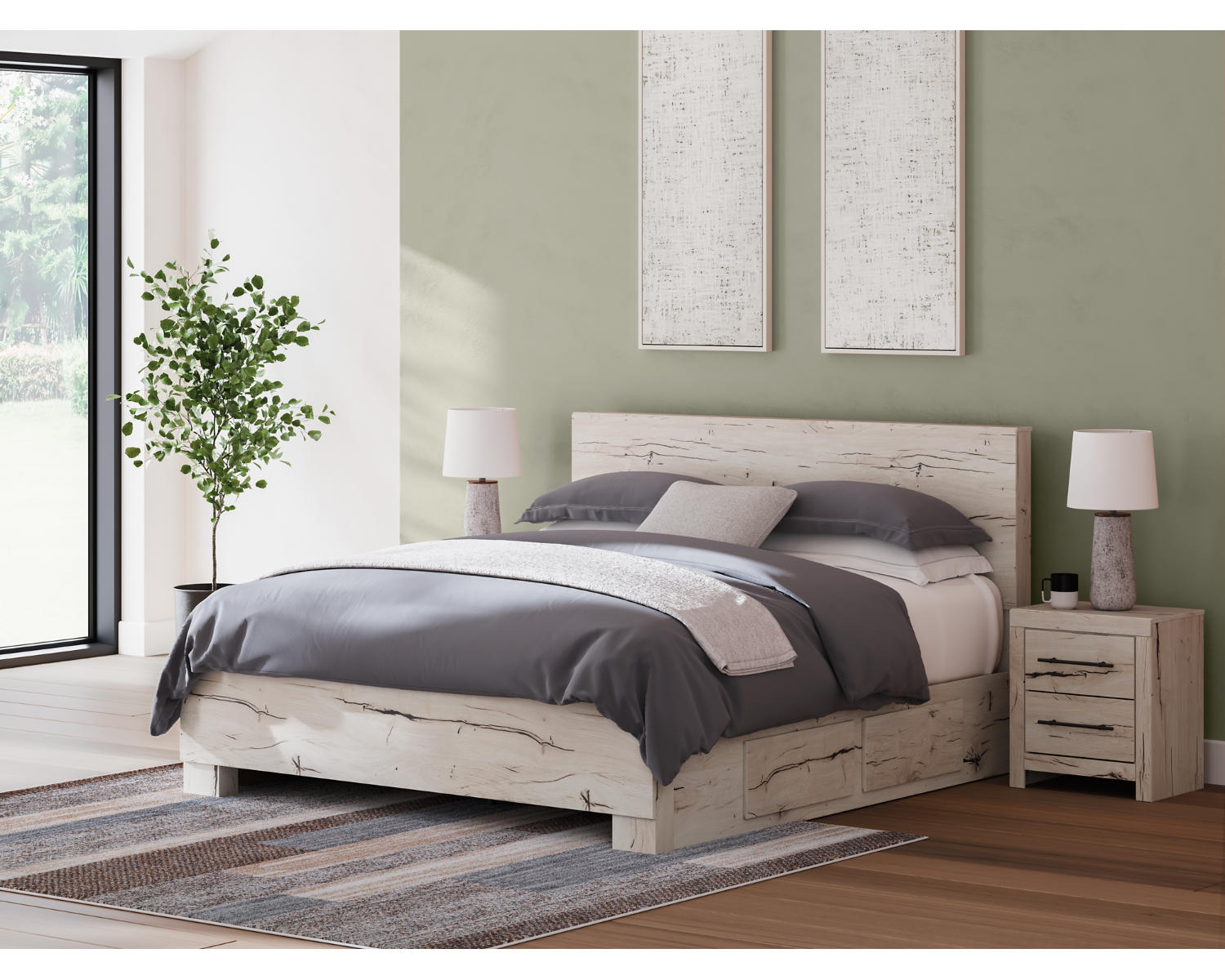 Lawroy King Panel Bed with Storage