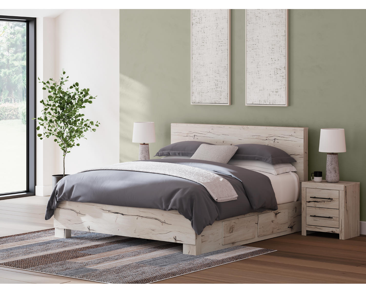 Lawroy King Panel Bed with Storage