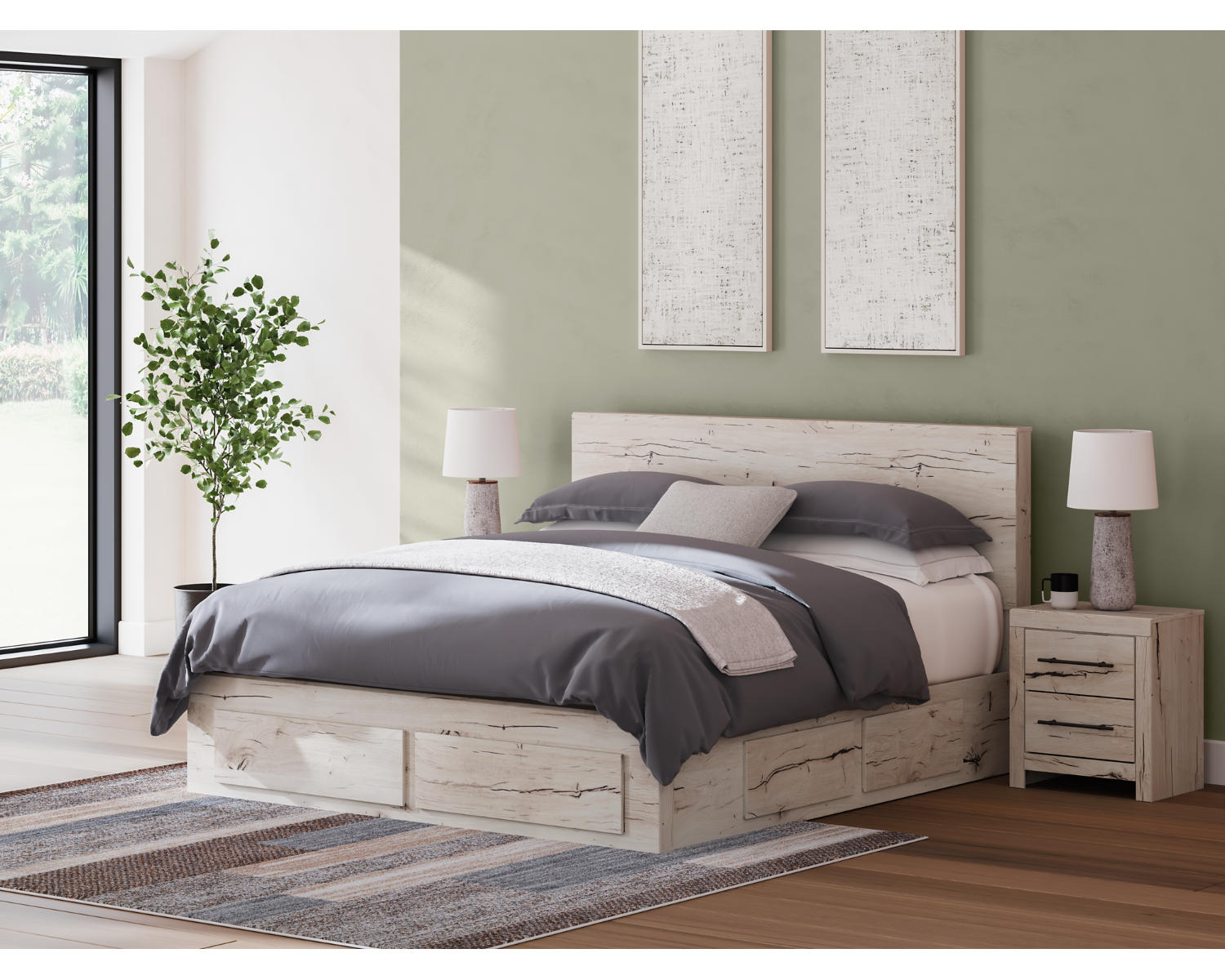 Lawroy King Panel Storage Bed