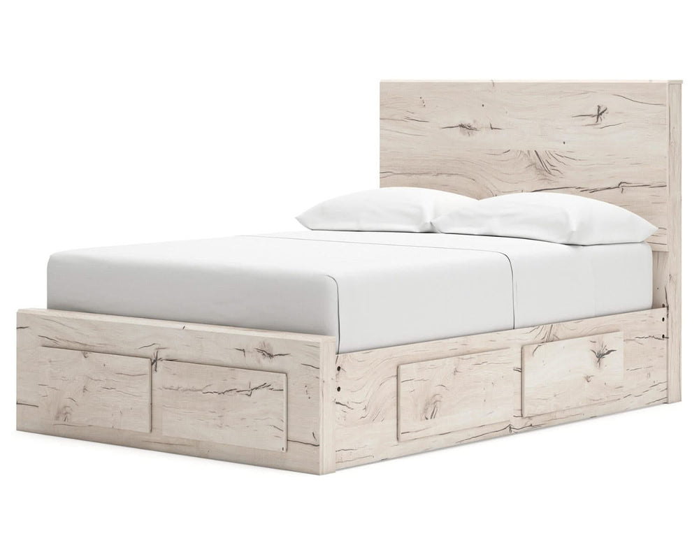 Cama con almacenamiento Lawroy de panel completo