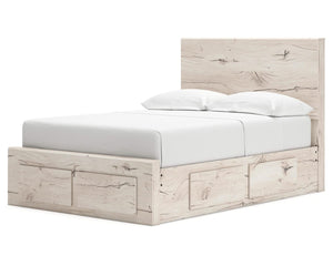 Cama con almacenamiento Lawroy de panel completo