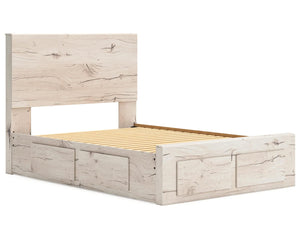 Cama con almacenamiento Lawroy de panel completo