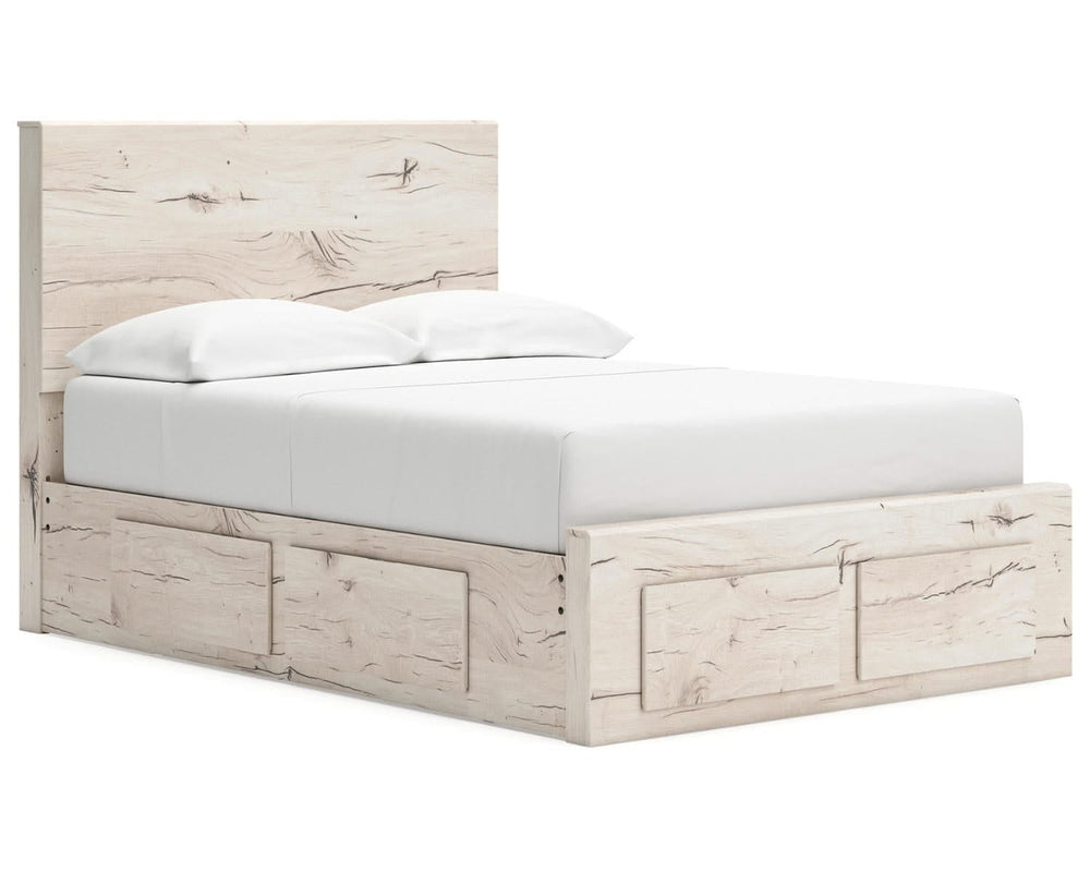 Cama con almacenamiento Lawroy de panel completo
