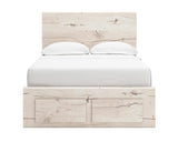 Cama con almacenamiento Lawroy de panel completo