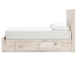 Cama con almacenamiento Lawroy de panel completo