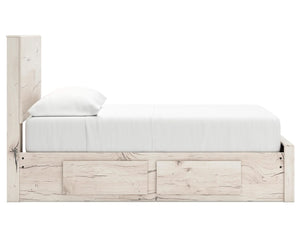 Cama con almacenamiento Lawroy de panel completo