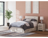 Cama con almacenamiento Lawroy de panel completo