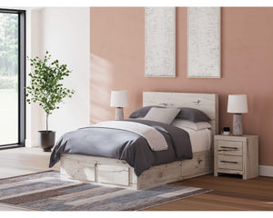 Cama con almacenamiento Lawroy de panel completo