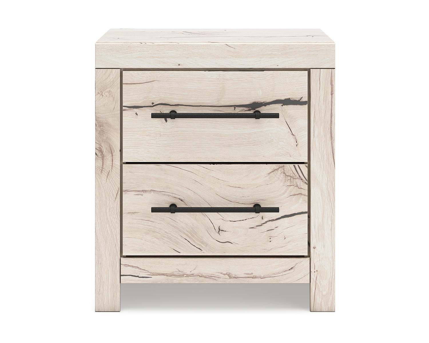 Lawroy Twin Panel Bed with Storage and 2 Nightstands