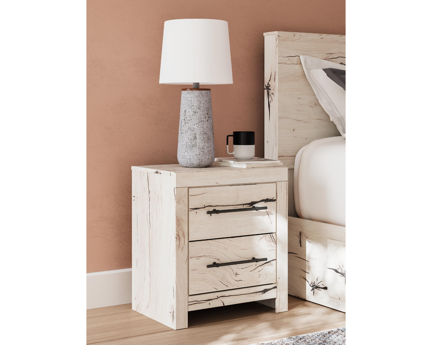 Lawroy Queen Panel Bed, Dresser, Mirror and Nightstand