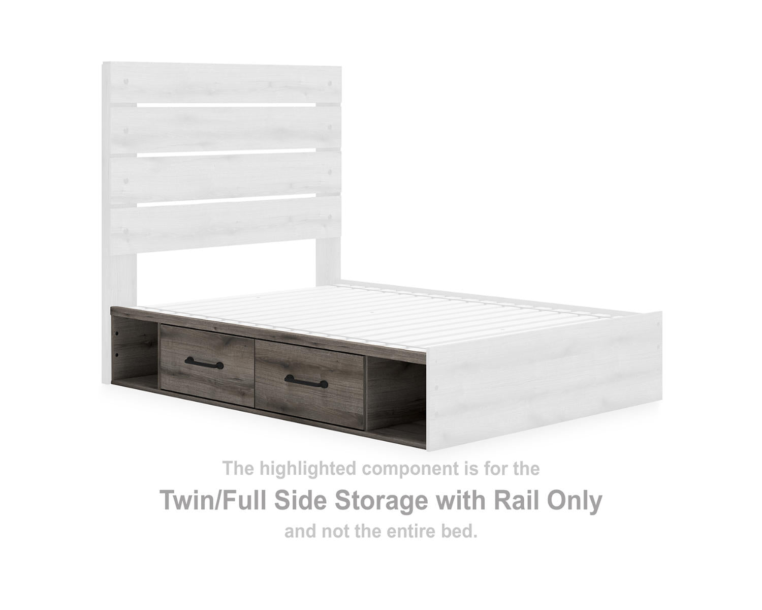 Graystorm Twin/Full Side Storage with Rail
