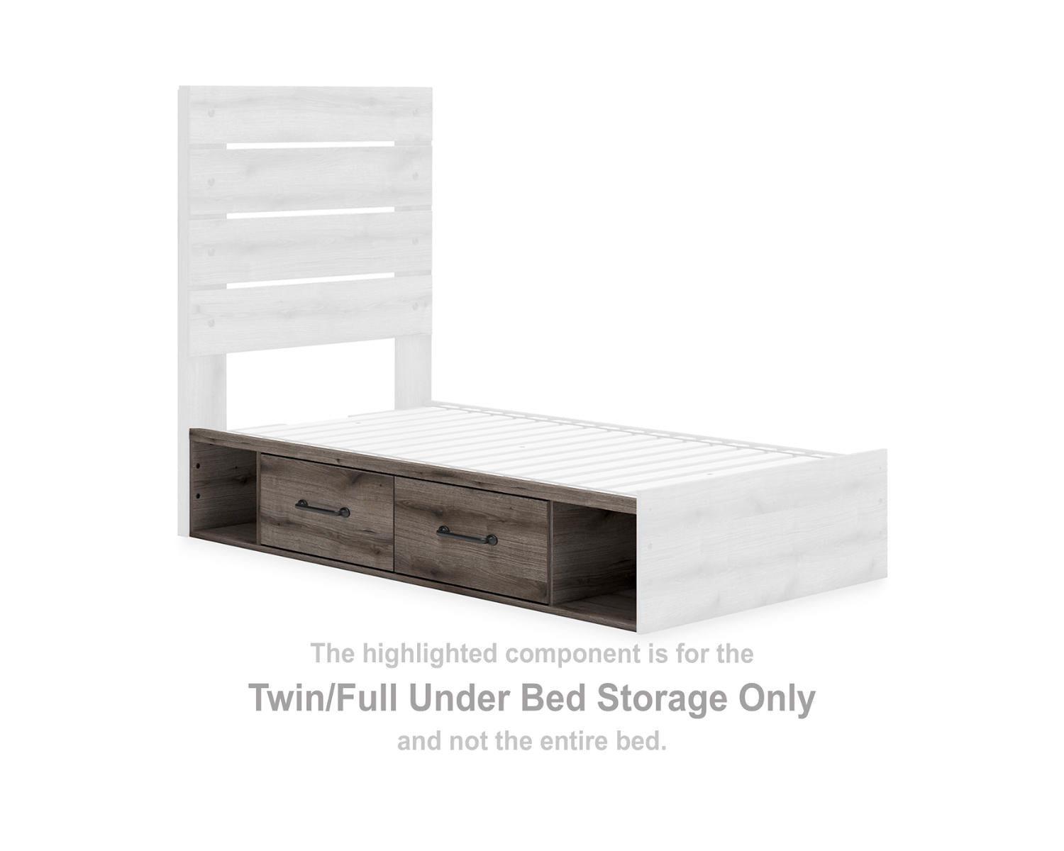 Graystorm Twin/Full Under Bed Storage