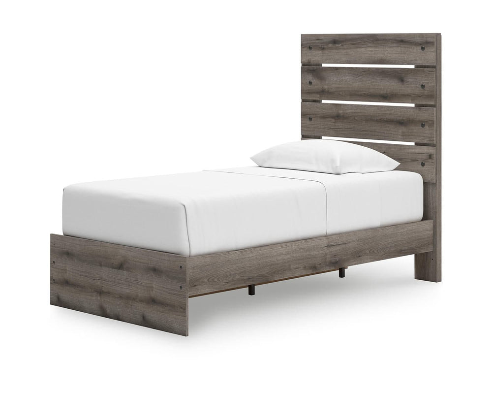 Cama individual con almacenamiento y paneles Graystorm