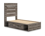 Graystorm Twin Panel Storage Bed