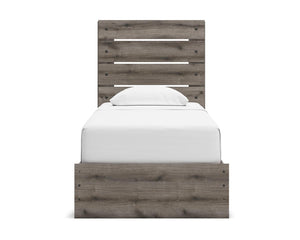 Cama individual con almacenamiento y paneles Graystorm