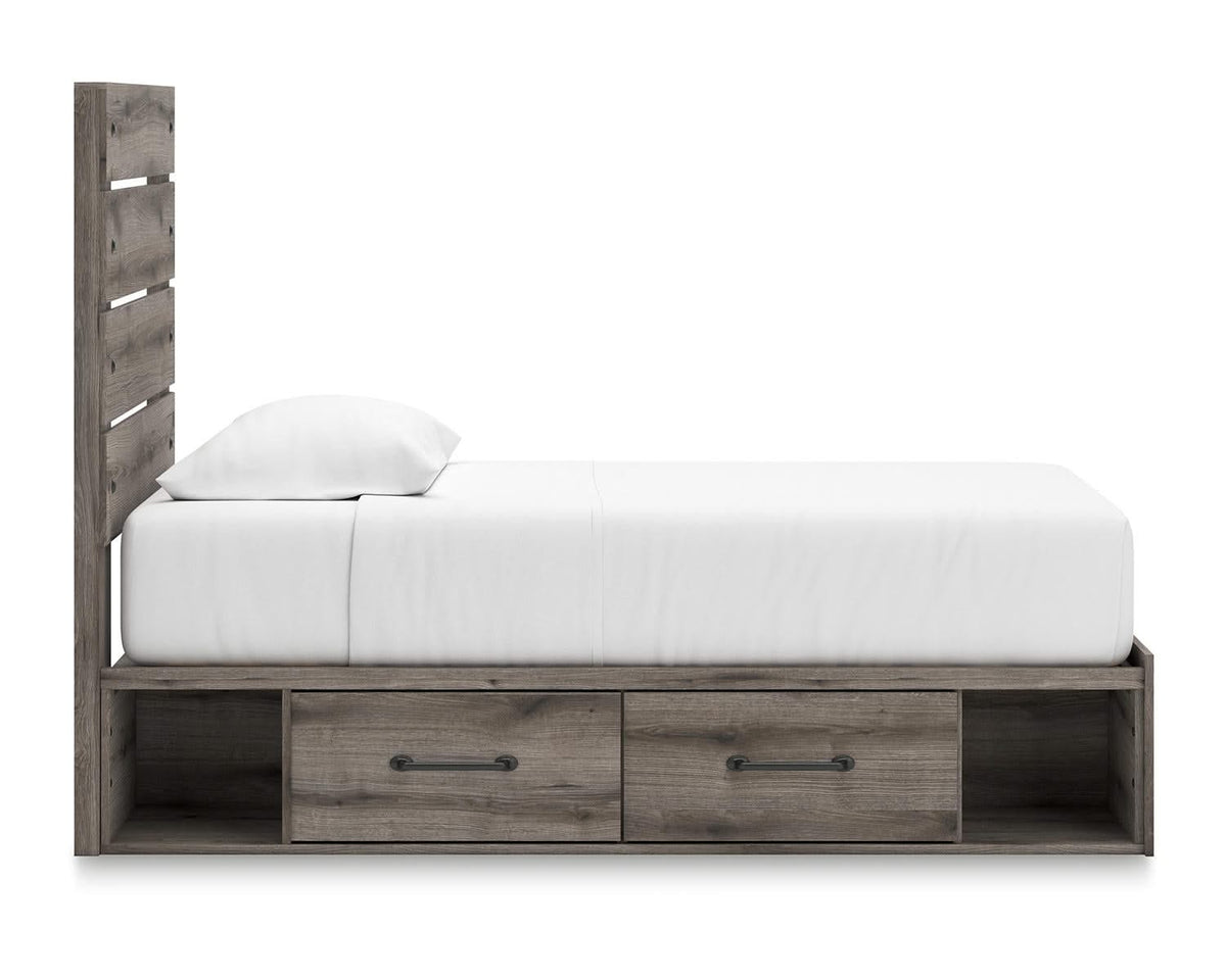 Graystorm Twin Panel Storage Bed