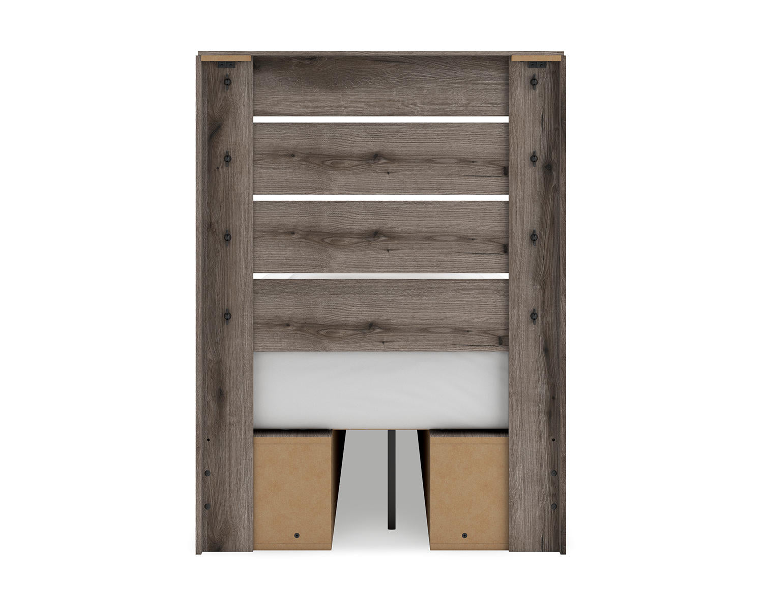 Graystorm Twin Panel Bed with Storage