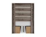 Graystorm Twin Panel Bed with Storage