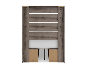 Graystorm Twin Panel Bed with Storage