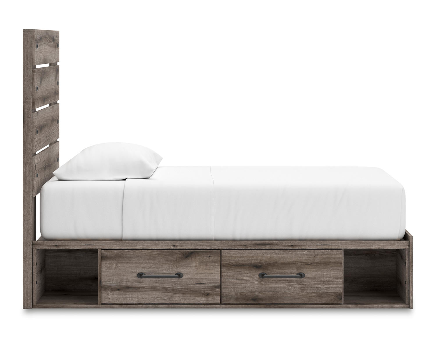 Graystorm Twin Panel Bed with Storage