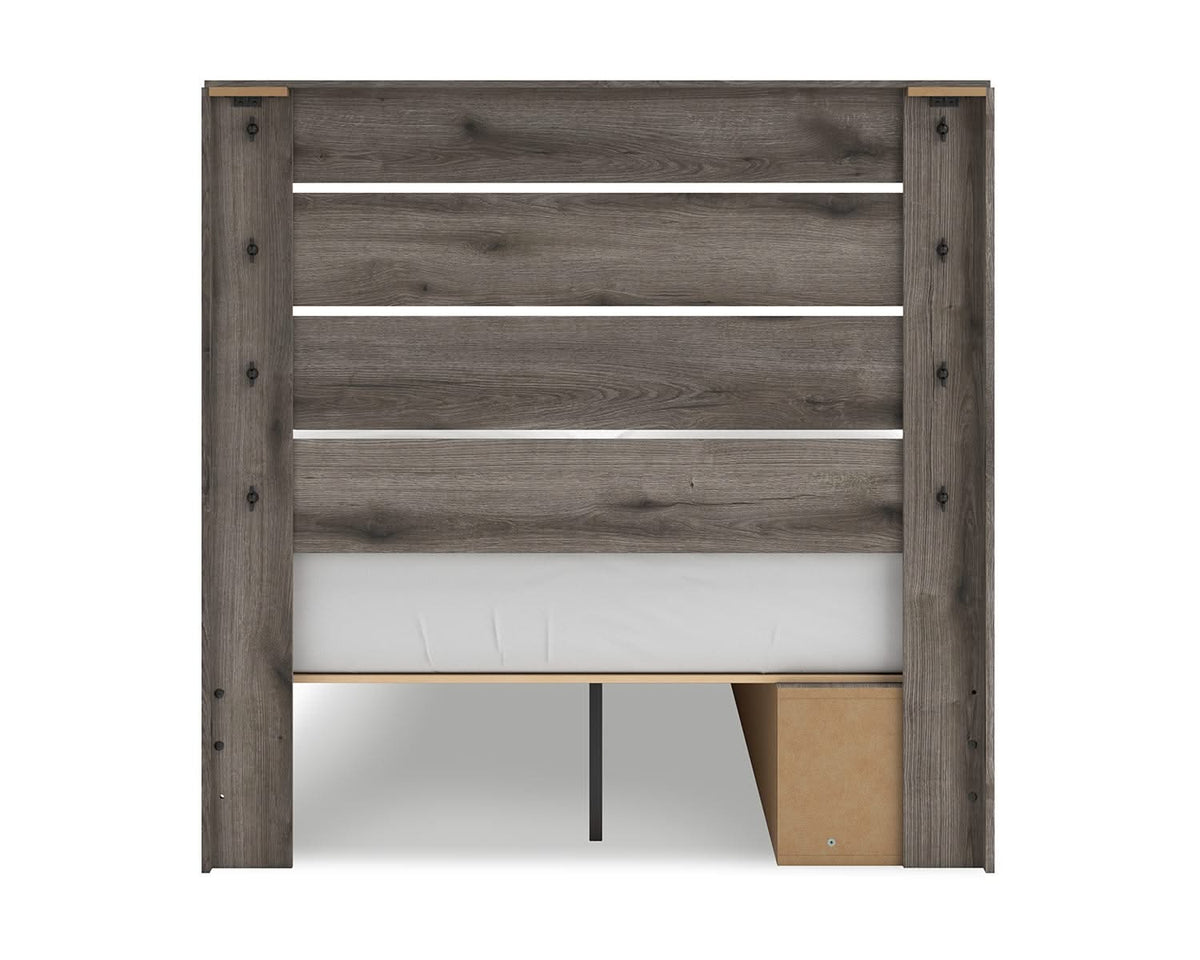 Graystorm Full Panel Storage Bed