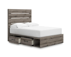 Cama de panel completo con almacenamiento Graystorm