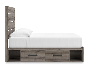 Cama de panel completo con almacenamiento Graystorm
