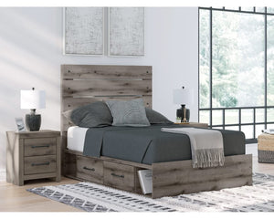 Cama de panel completo con almacenamiento Graystorm