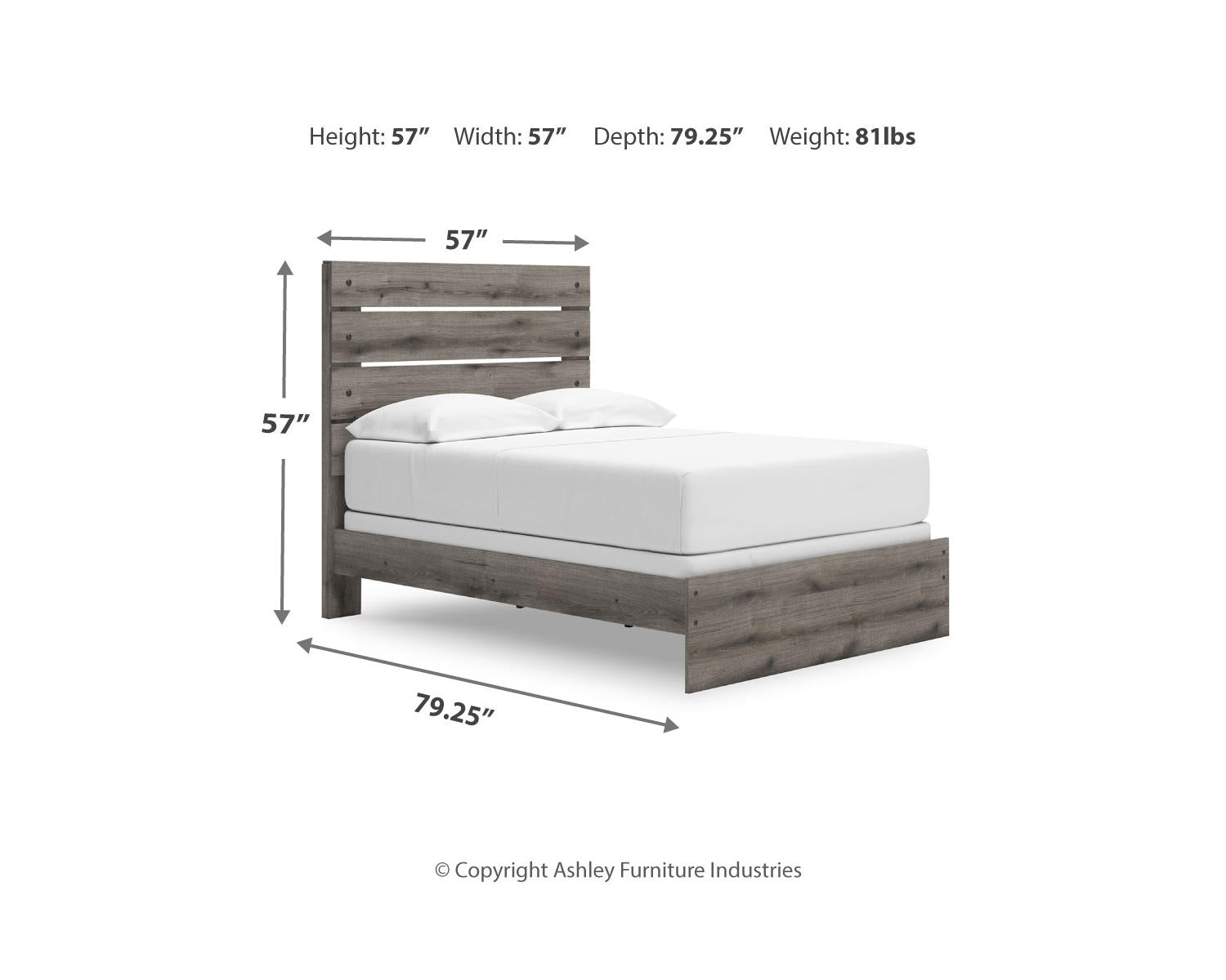Graystorm Full Panel Bed