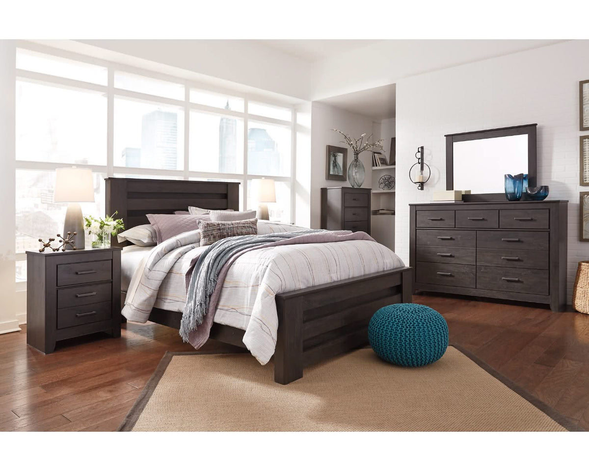Cama Queen con paneles Brinxton